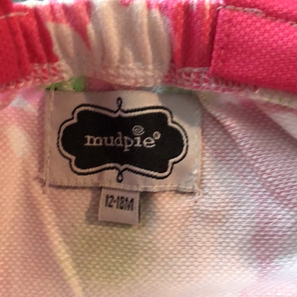 {Mud Pie} Floral Dress w/ Pink Bow, Size 12-18 mo - Picture 6 of 6